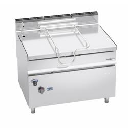 Αερίου ανατρεπόμενο τηγάνι - 120 λίτρα - 30,0 kW - με χειροκίνητη ανατροπή και παροχή νερού