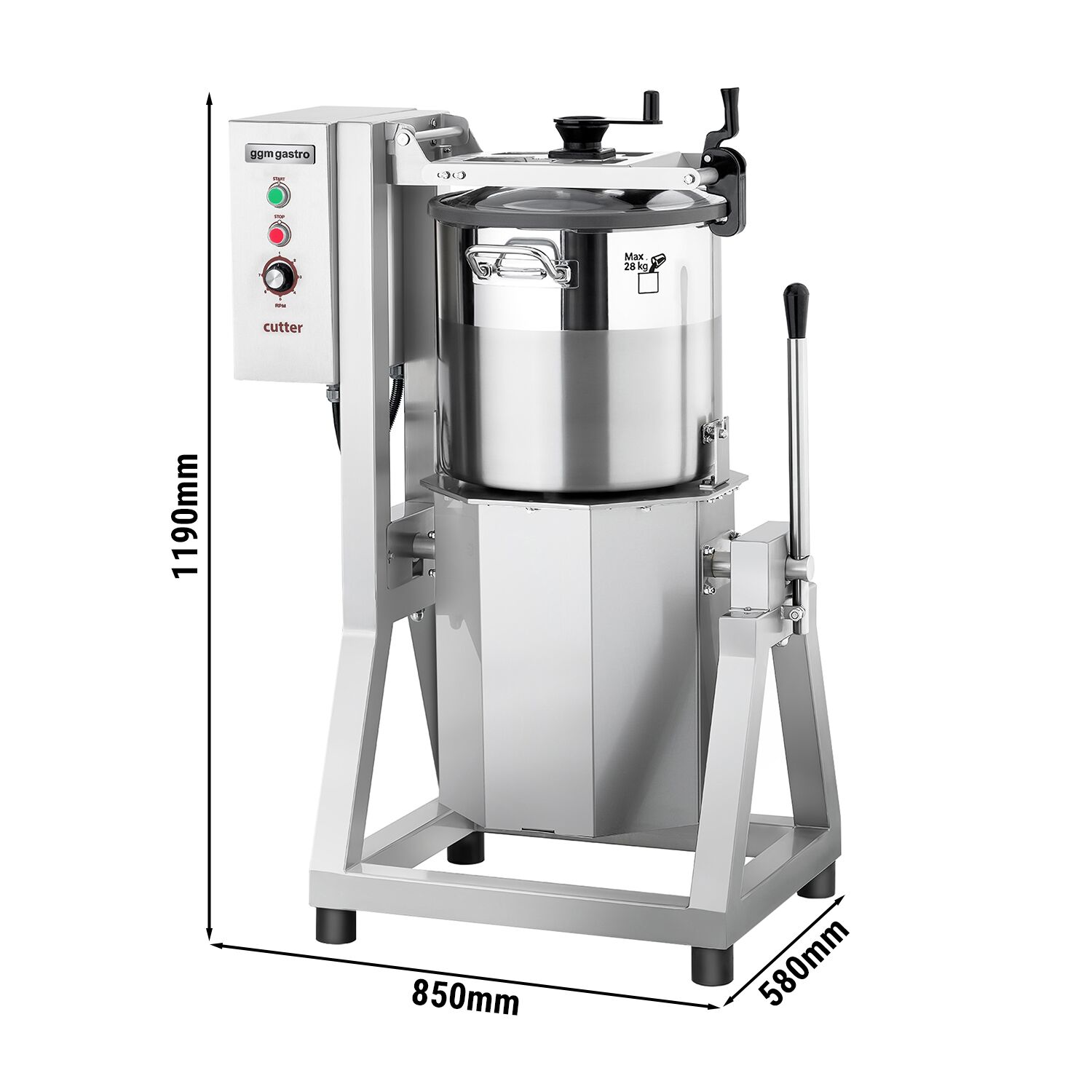Cutter mélangeur - 70L - 11kW - 400V