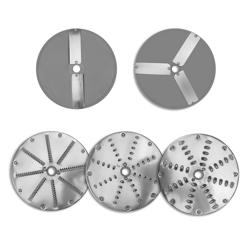 Robot tăiere legume / Mașină de tăiat legume - 550 W - incl. 5 discuri de tăiere / răzuire - oțel inoxidabil