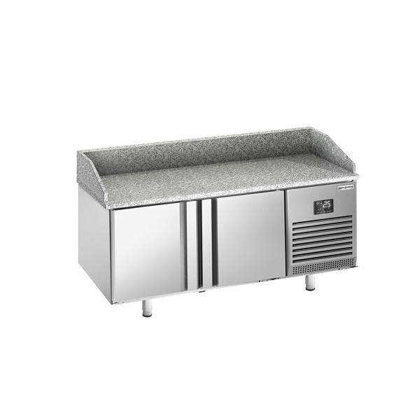 Table réfrigérée à pizza Premium PLUS - 1783 x 800 mm - avec 2 portes