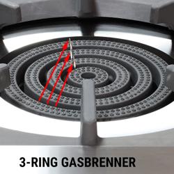 Grande marmite et réchaud de sol - 31 kW - 4 brûleurs