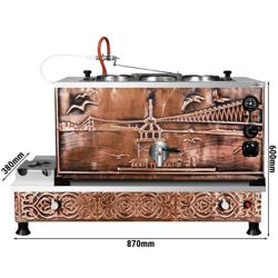 Bollitore per tè in rame professionale - Gas/Elettrico - 940mm - 33L - Design Istanbul