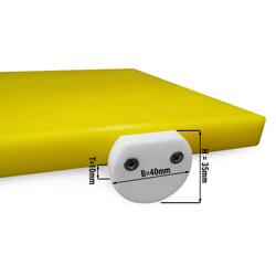 (2 st) Stopp för skärbrädor - 40x10x35 mm - vit