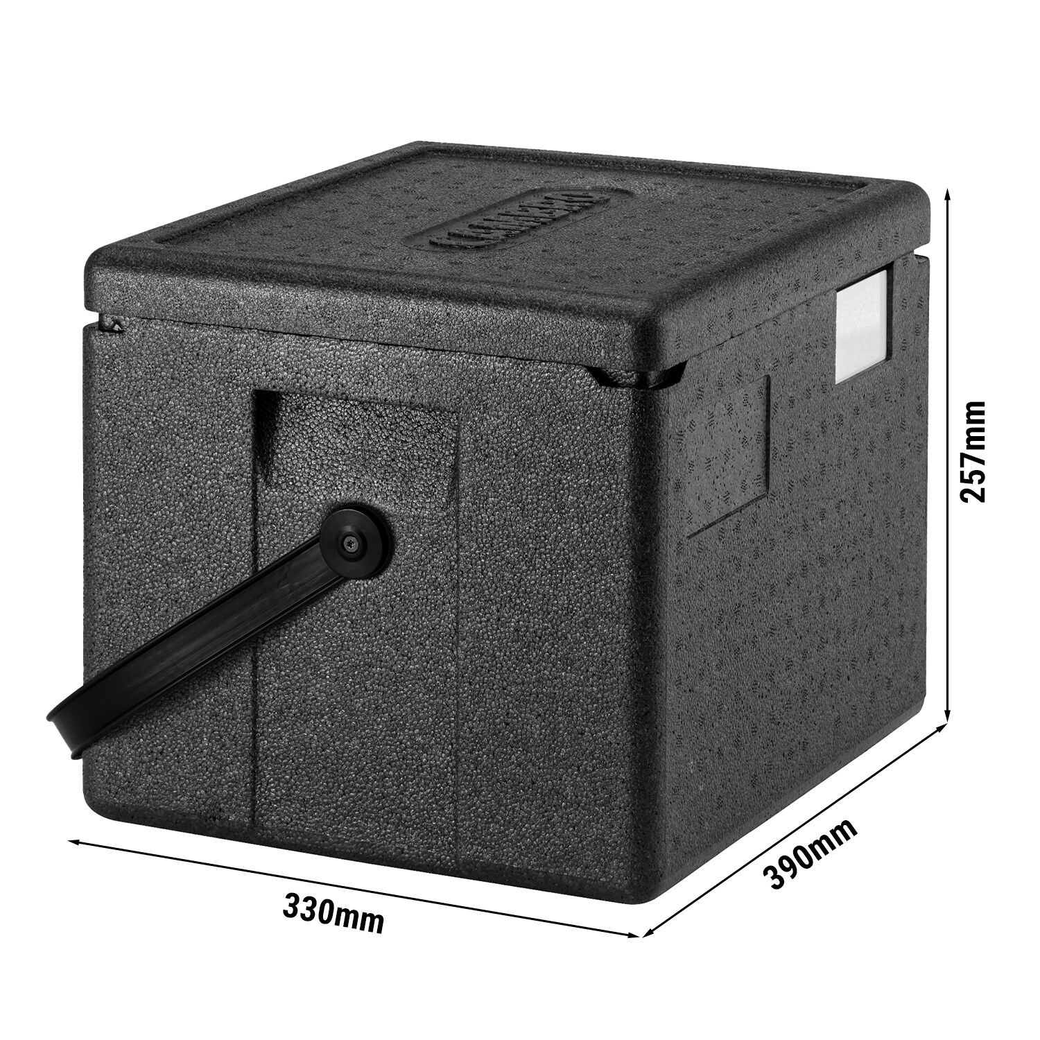 CAMBRO | CAM GOBOX® - Demi Toploader - GN 1/1 - avec sangle de transport en noir    