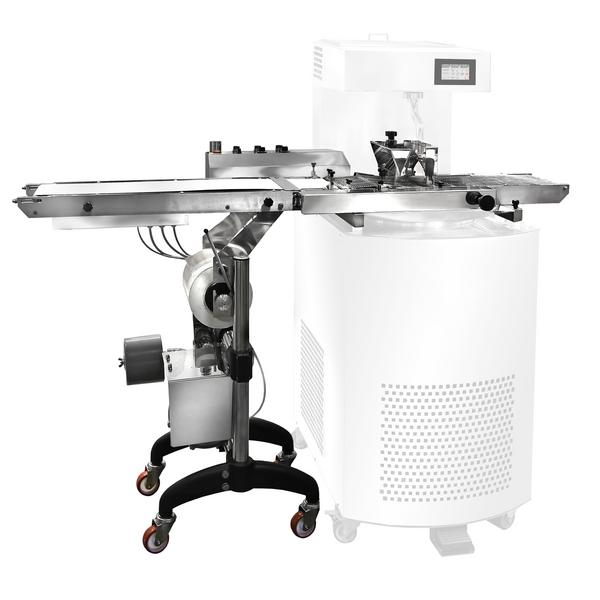 Shelf for Chocolate Tempering Unit - with Glazing Zone - 1790x550x1150mm - compatible with STGIC12, STGIC24, STGIC30