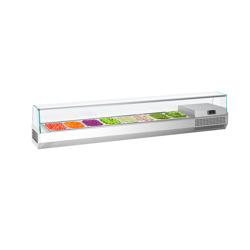 Opzetkoelvitrine PREMIUM PLUS - 1976x413mm - 8x GN 1/3