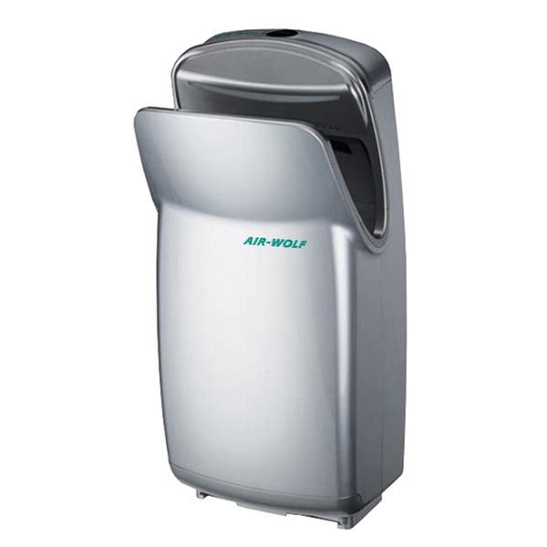 (2 stuks) AIR-WOLF | Handdroger met infraroodsensor - ABS Zilver