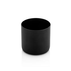 Ménagère de table professionnelle - 3 pièces - Support en acier inoxydable - Acier inoxydable - sel, poivre et cure-dents - Hauteur:200mm - Noir