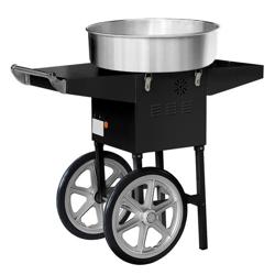 Suikerspinmachine - PROFESSIONEEL - Ø52cm - 1,08kW - zwart - 230V - met onderstel