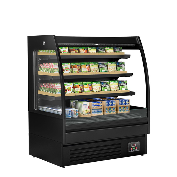 Estantería refrigerada de pared - 1200mm - 380 litros - con iluminación LED y 3 estantes