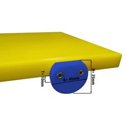 Butée pour planche à découper - Conforme HACCP - Bleu