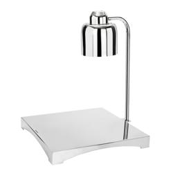 Buffet-Wärmelampe Infrarot - 250 Watt - Eckig - Silber