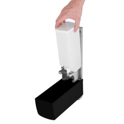 AIR-WOLF | Soap & Disinfectant Dispenser – Wall Mounted - Manual - 1.2 litre - Stainless - Black