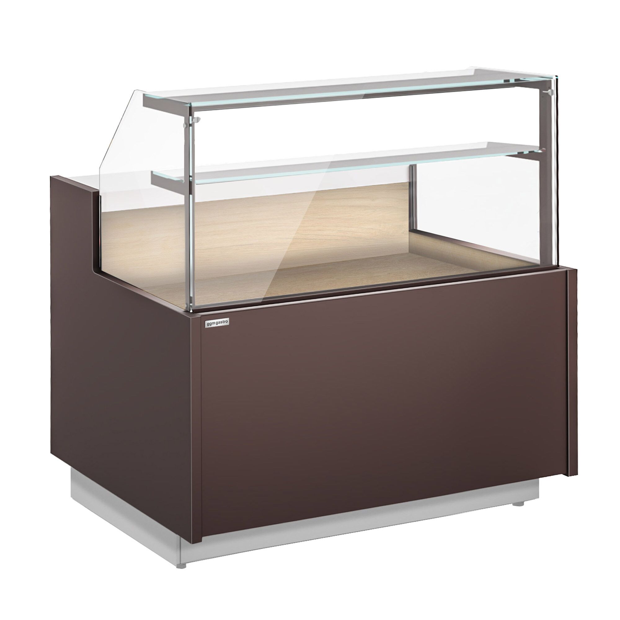 Comptoir à pain - 1370x990mm - 2 étagères - Éclairage LED - Vitrage de sécurité