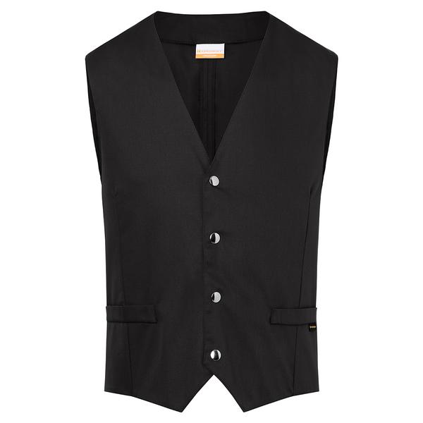 (6 stuks) KARLOWSKY | Heren Gilet Kai - Zwart - maat: 46
