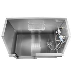 Baignoire pour chien - avec escalier, douchette de plonge & panneau filtre à eau