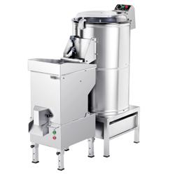 Elektrische aardappelschiller - 600 kg/uur - 1,5 kW - 400 Volt - incl. aardappelsnijder