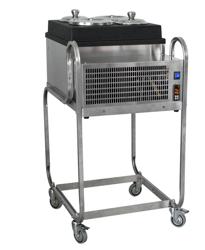 Wagen für Eistheke aço inoxidável - 554x703x970mm - incl. 4 rodas - para Vitrine de gelados com iluminação LED 1,91 x 1,20 (ETS10)