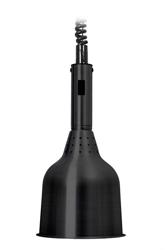 Warmtelamp Infrarood - 250W E27 - Ø180mm - hoogte verstelbaar - Zwart