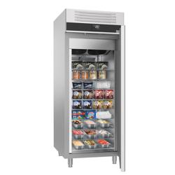 Ice Cream Display Freezer Stainless steel PREMIUM - 650L - with 1 door - For 54x 5L or 36x 7L ice cream containers