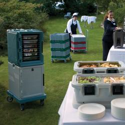 CAMBRO | ULTRA PAN CARRIER® - CamDolly® - Rolwagen voor UPCS400401, UPC400110 & UPC400401 - Leiblauw