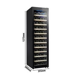 Single Zone Wine Cooler Fridge ECO – 58 bottles - 5–18 °C - 12 shelves