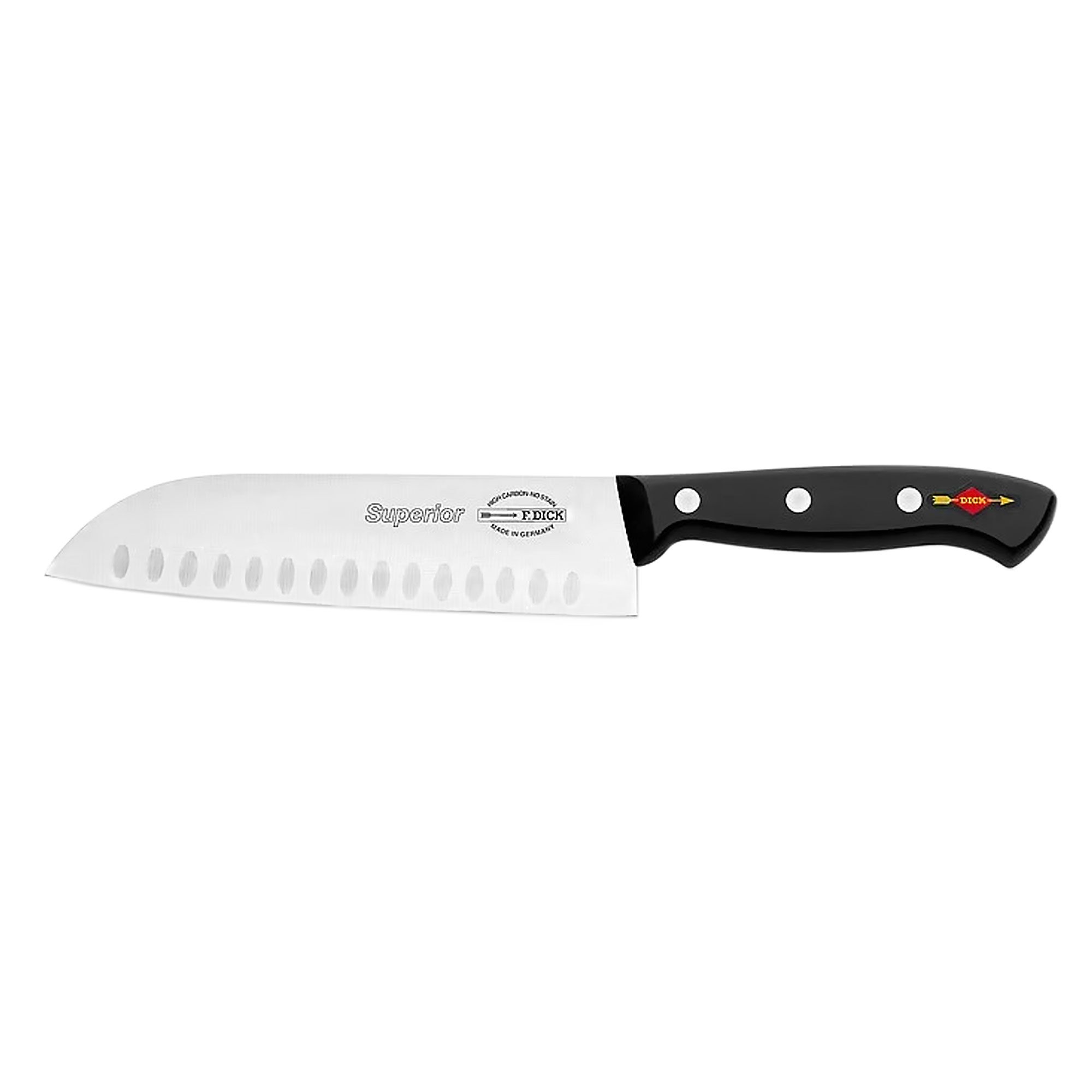 F. DICK | Superior - Santoku - avec lame alvéolée - Lame: 180 mm