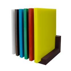 حامل ألواح تقطيع - 300x260x160mm - بولي إيثيلين - بني - لتخزين 6 ألواح تقطيع بسماكة 20mm