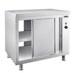 Tavolo armadiato riscaldato PREMIUM - 1200x600mm - con passante