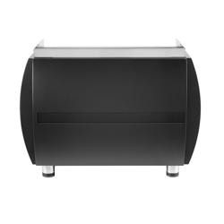 Portafilter stroj "Grace" - 2 grupe - s digitalnim zaslonom - uklj. sustav preinfuzije & 2 parne cijevi - Crna (profesionalni espresso aparat)