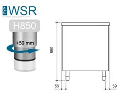 Wärmeschrank PREMIUM - 1000x600mm