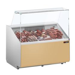 Soğuk Teşhir Dolabı - 944x979mm - 1 kapılı - düz camlı - dijital termostat - ön panel bej