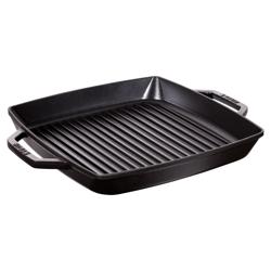 STAUB | GRILL PANS - Poêle à griller - 330x330mm - Fonte - Noir	