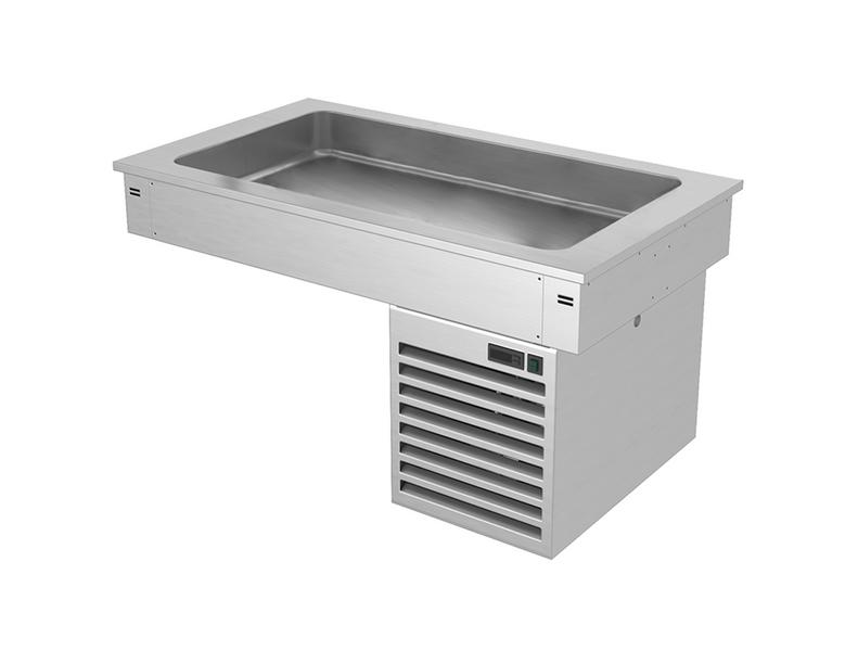 Geventileerde drop-in koelbak - 1000mm - +2 tot +8°C - 3x GN 1/1 - 190W