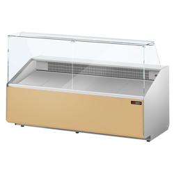 Koeltoonbank - 2506x979mm - 512 liter - front beige - rechte ruit