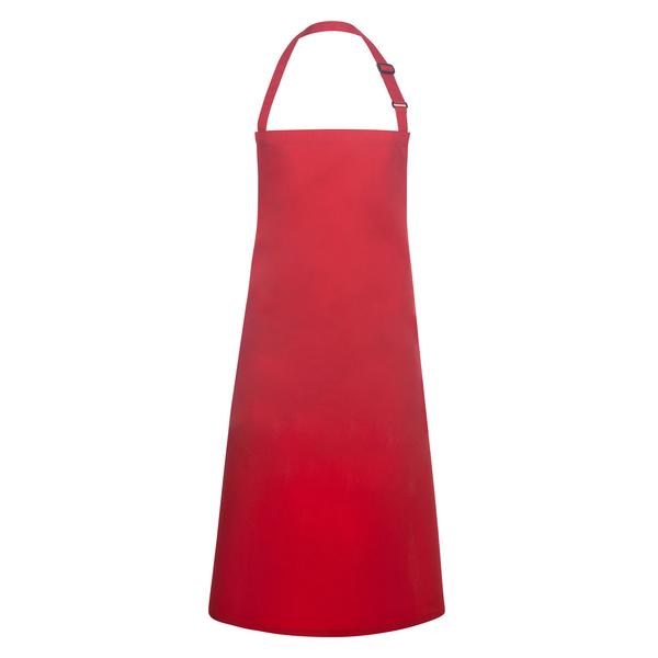 KARLOWSKY | Tablier à bavette hydrofuge Basic - avec boucle - Rouge