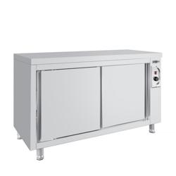 Tavolo armadiato caldo ECO - 1400x600mm - con porte scorrevoli 