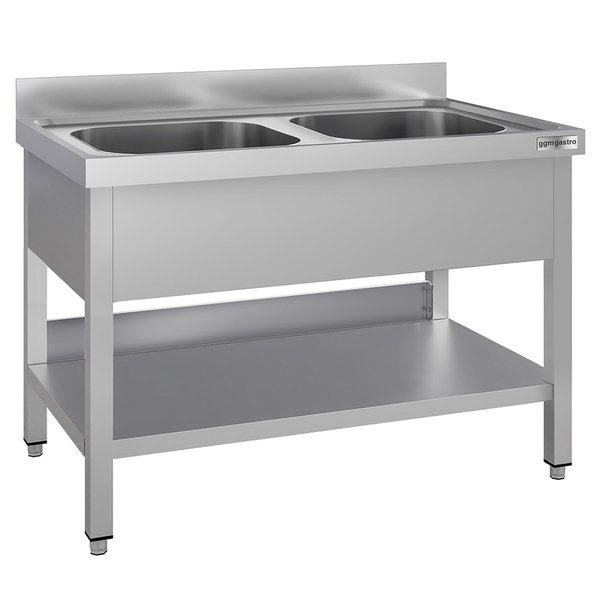 Mueble fregadero ECO - 1000x600mm - con base y 2 lavabos en el centro