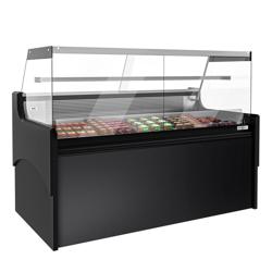 Commercial Refrigerated serve-over & meat counter - 1880 mm - straight glass - ventilated - +2 to +8 °C