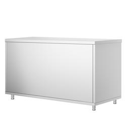 Mesa armario inox PREMIUM - 1600x800mm - con estante intermedio
