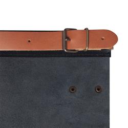 (6 Stuks) KARLOWSKY | Schort met Leren Voorbinder - Zwart