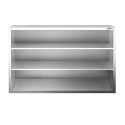 Edelstahl Wandhängeschrank PREMIUM - 1600x400mm - ohne Schiebetür - 1000mm hoch