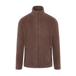 KARLOWSKY | Heren Werkkleding Fleece Jas Warm-Up - Lichtbruin - maat: L