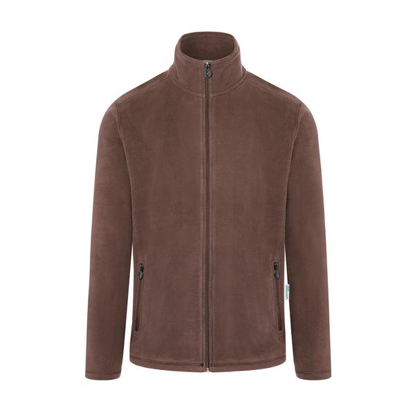 KARLOWSKY | Heren Werkkleding Fleece Jas Warm-Up - Lichtbruin - maat: L