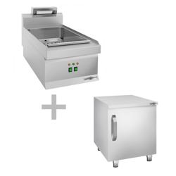 Θερμαντικό Πατατών - 1,17 kW - 1x GN 1/1 - συμπ. Δομοστοιχείο με 1 Πόρτα