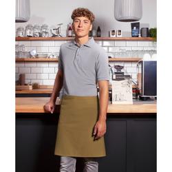 (6 szt) KARLOWSKY | Fartuch  w talii Basic - Kolor: camel