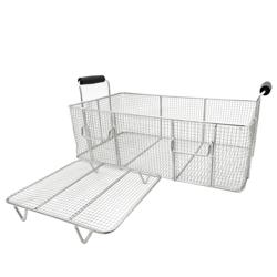 Frituurmand - 20 liter - 460x260x(H)222mm - korfhoogte 150mm - RVS - met hittebestendige handvaten - passend voor EFJ-30