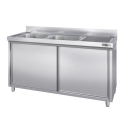 Mosogatószekrény 1,4 m - 2 lavór balról H 40 x S 40 x M 25 cm