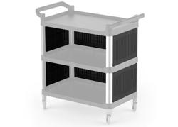(6 szt.) Ścianki boczne - 720x200x280mm - do Wózek kelnerski - kompatybilny z SWKP3