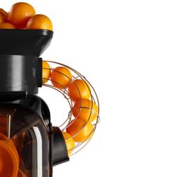 Elektrische Orangenpresse - mit automatischer Fruchtzufuhr & regulierbarem Ablasshahn - Schwarz
